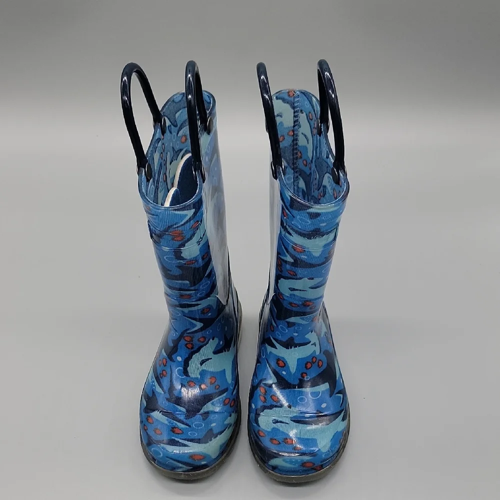 Light Up Shark Chase Blue Rain Boots